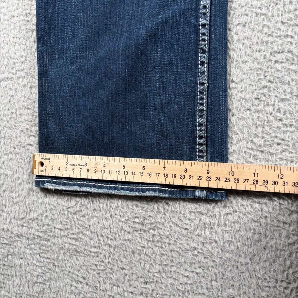 Silver Jeans Co Suki Surplus Mid Rise Bootcut Distressed Bling Denim Jeans Sz 20 - Picture 8 of 10